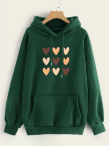 Women's Stitched Cotton Printed Sweatshirt